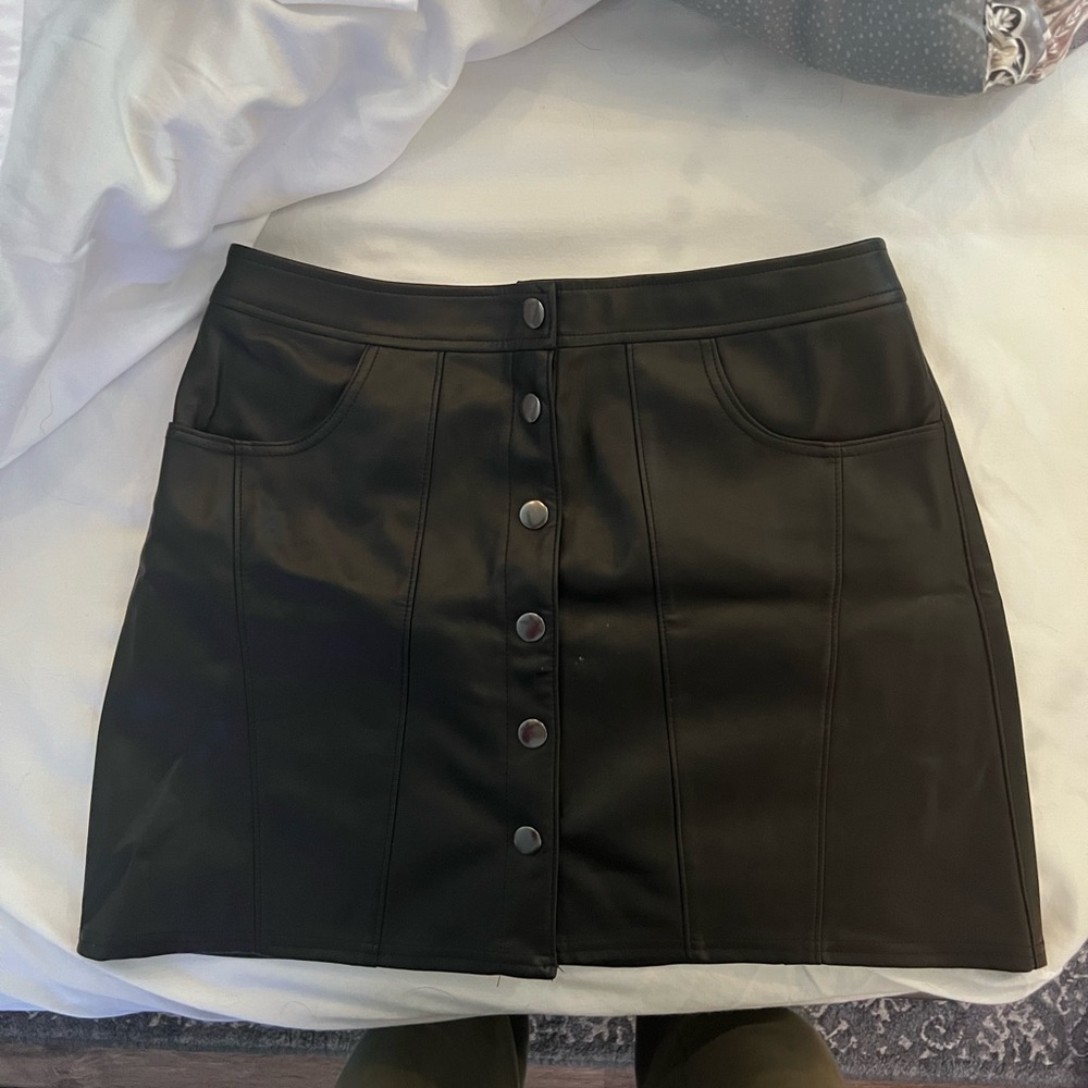 Pleather skirt